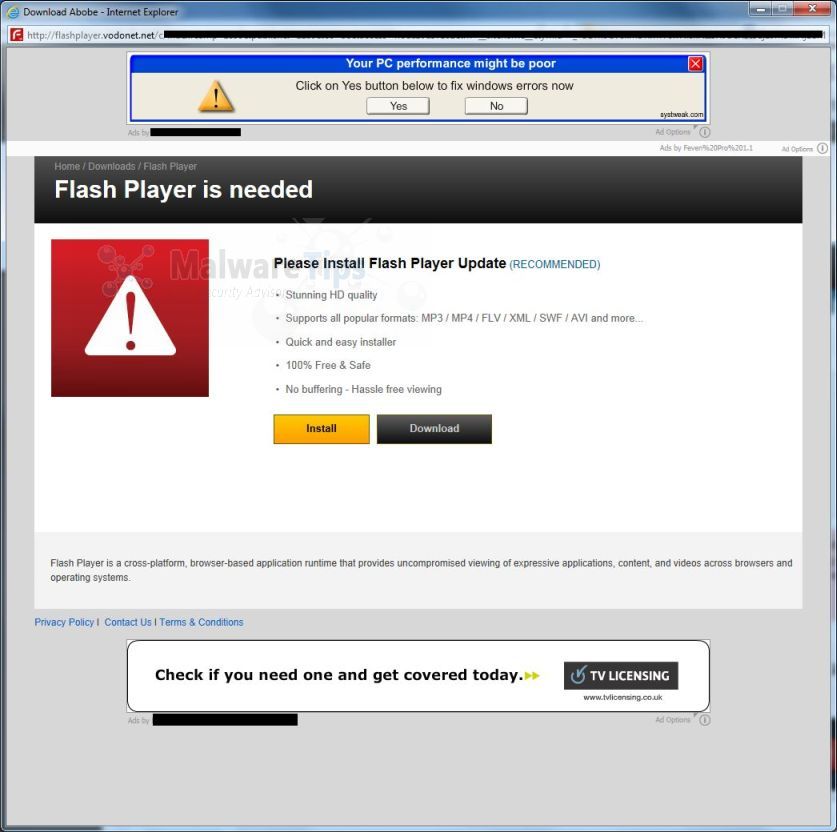 flash player out of date virus os x malware